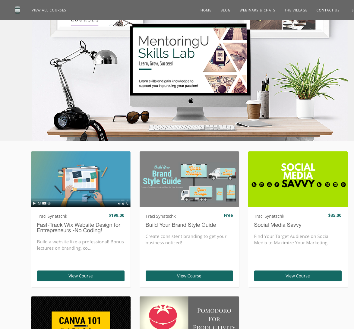 MentoringU Skills Lab offers E-Learning for Entrepreneurs